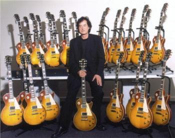 Jimmy Page with Les Pauls